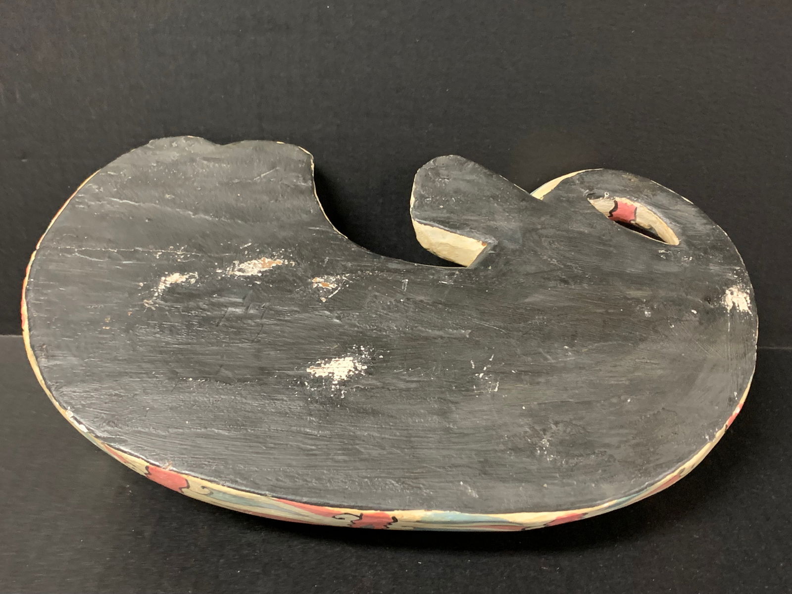 Carve d Wood Painted Cat Sculpture - 6