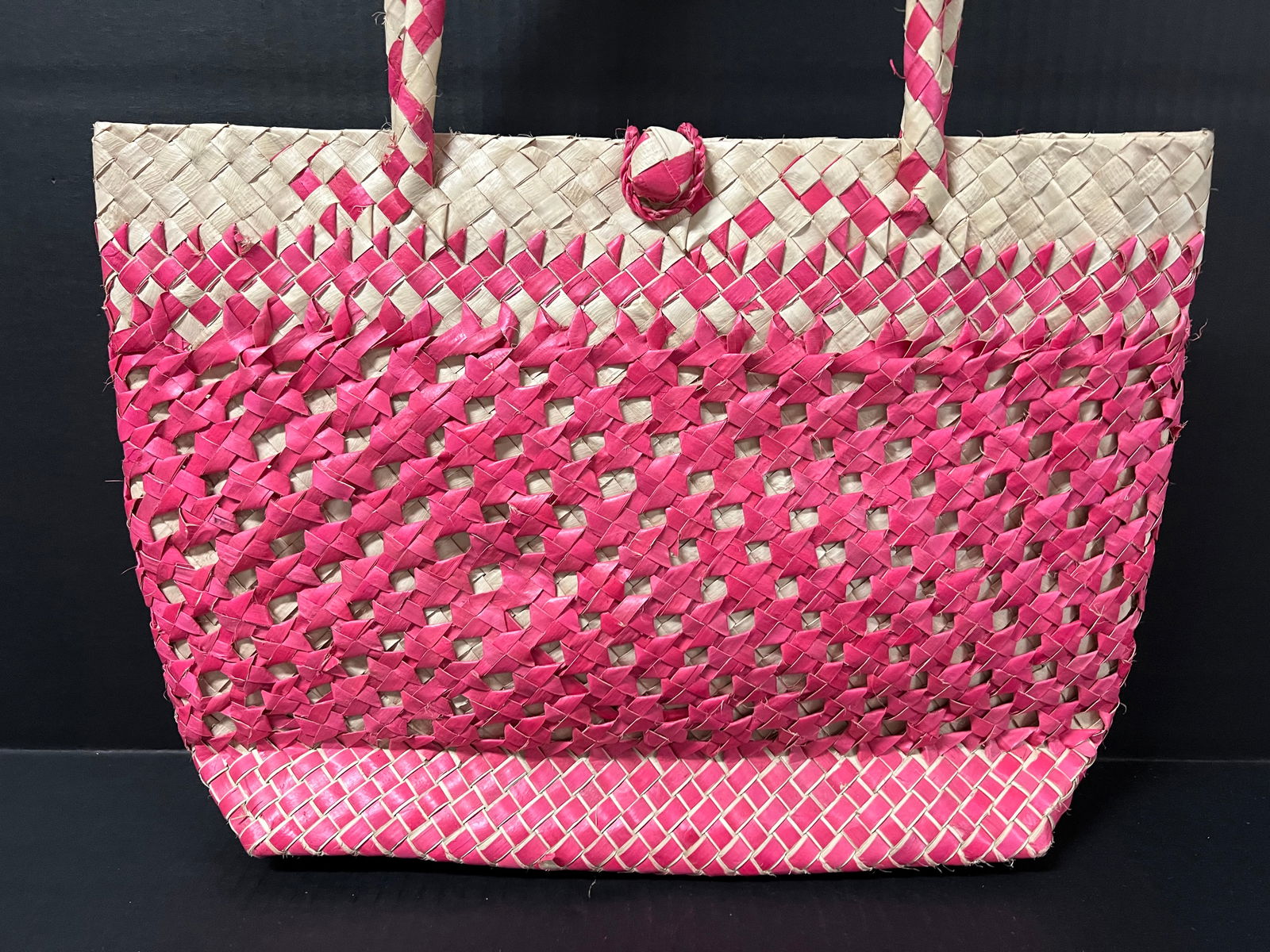 Handwoven Dried Leaves Handbag - 3