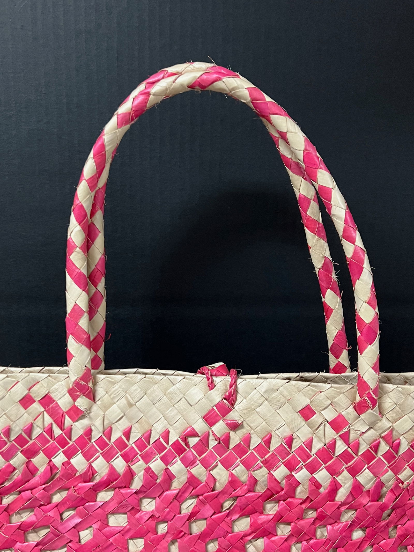 Handwoven Dried Leaves Handbag - 8
