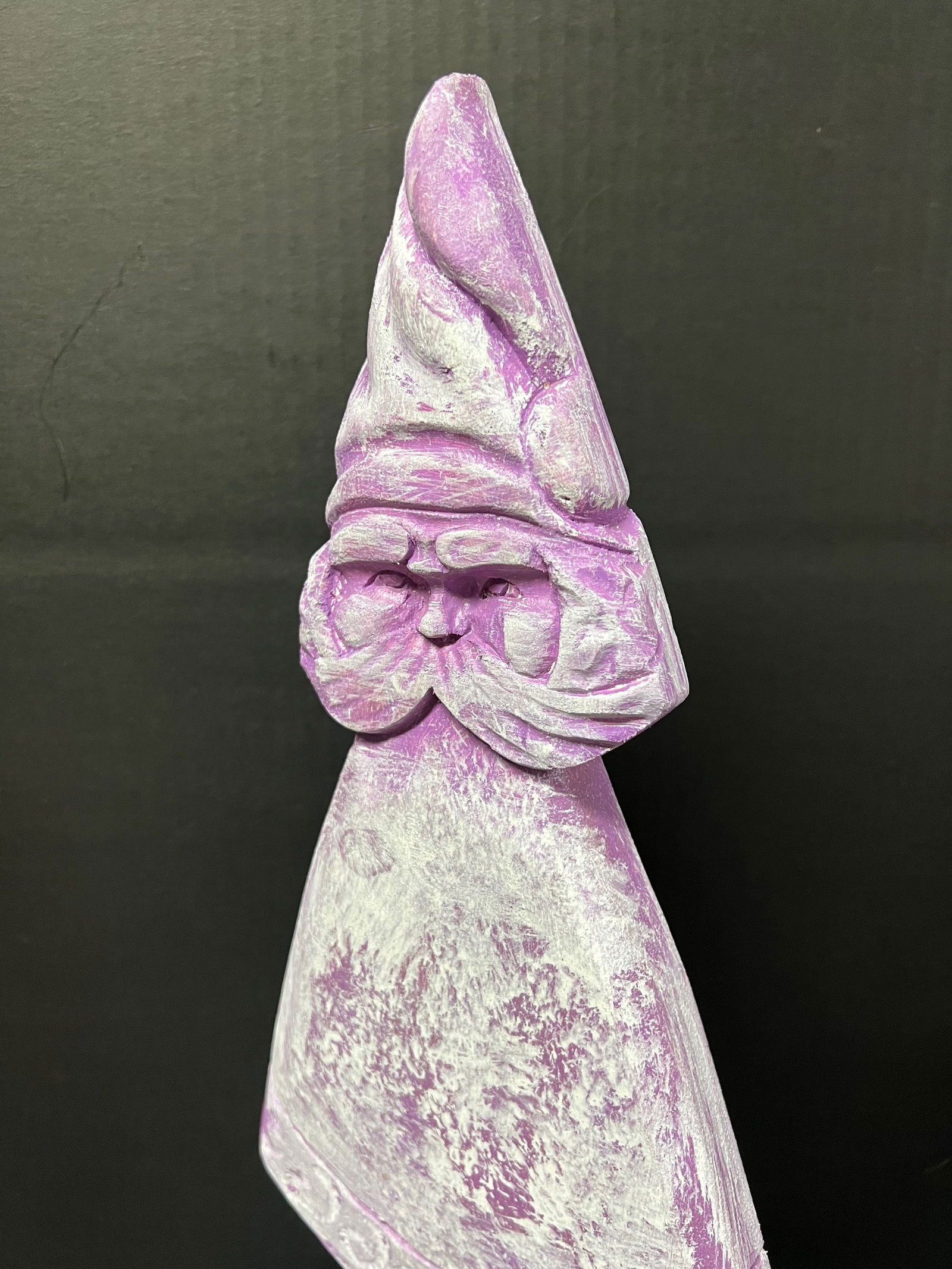 Carved Wood Christmas Tree Sculpture - 5