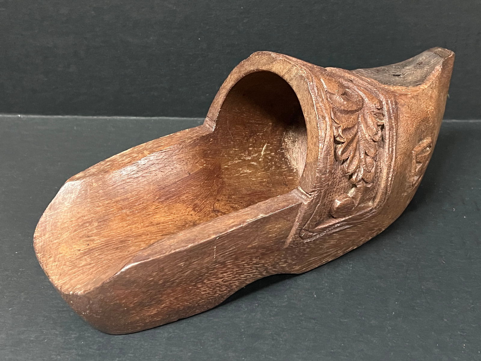 Carved Wood Shoe Sculpture - 7