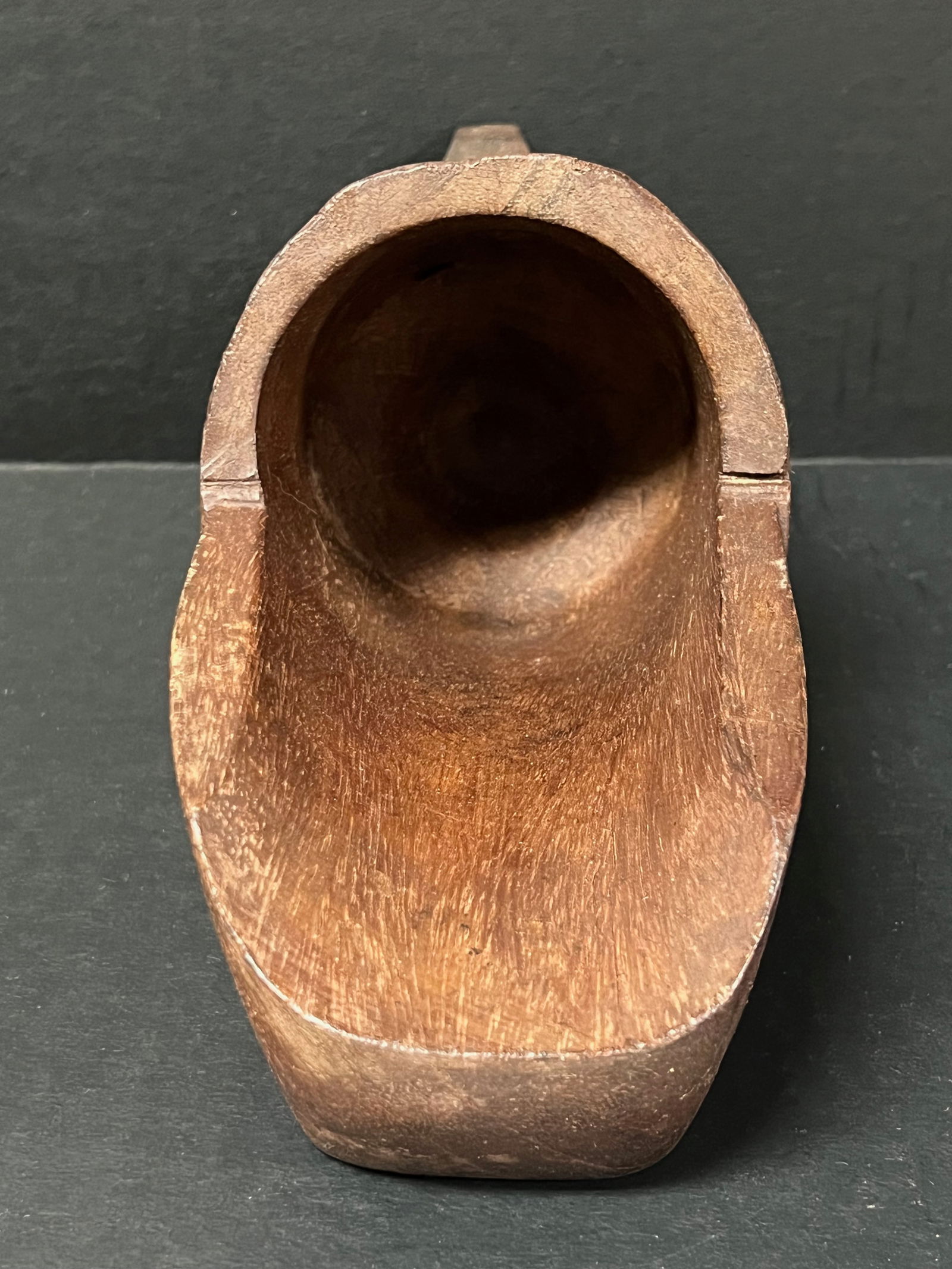 Carved Wood Shoe Sculpture - 8