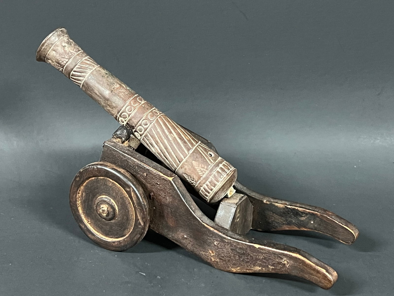 Vintage Miniature Canon Sculpture - 5