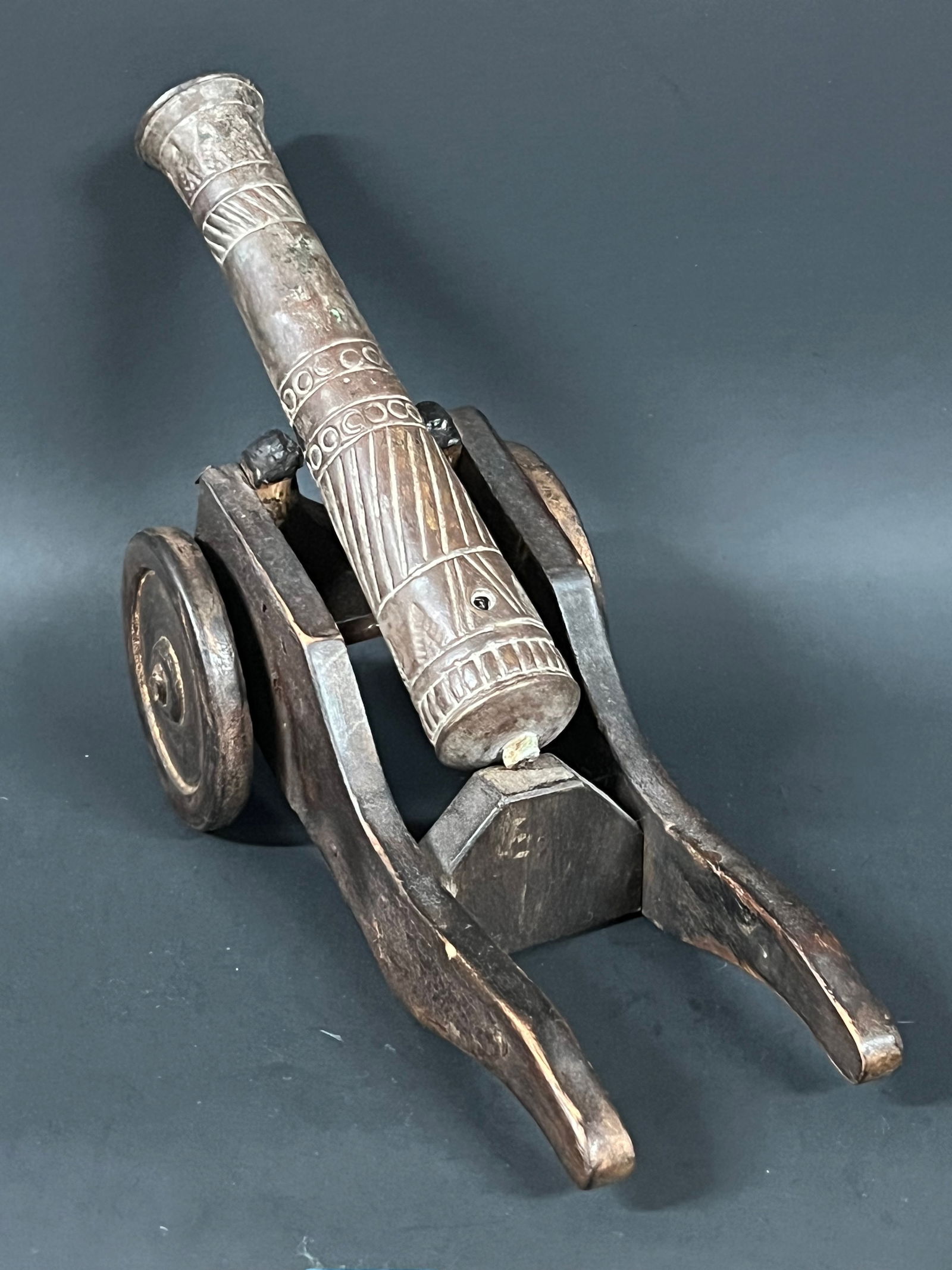Vintage Miniature Canon Sculpture - 6