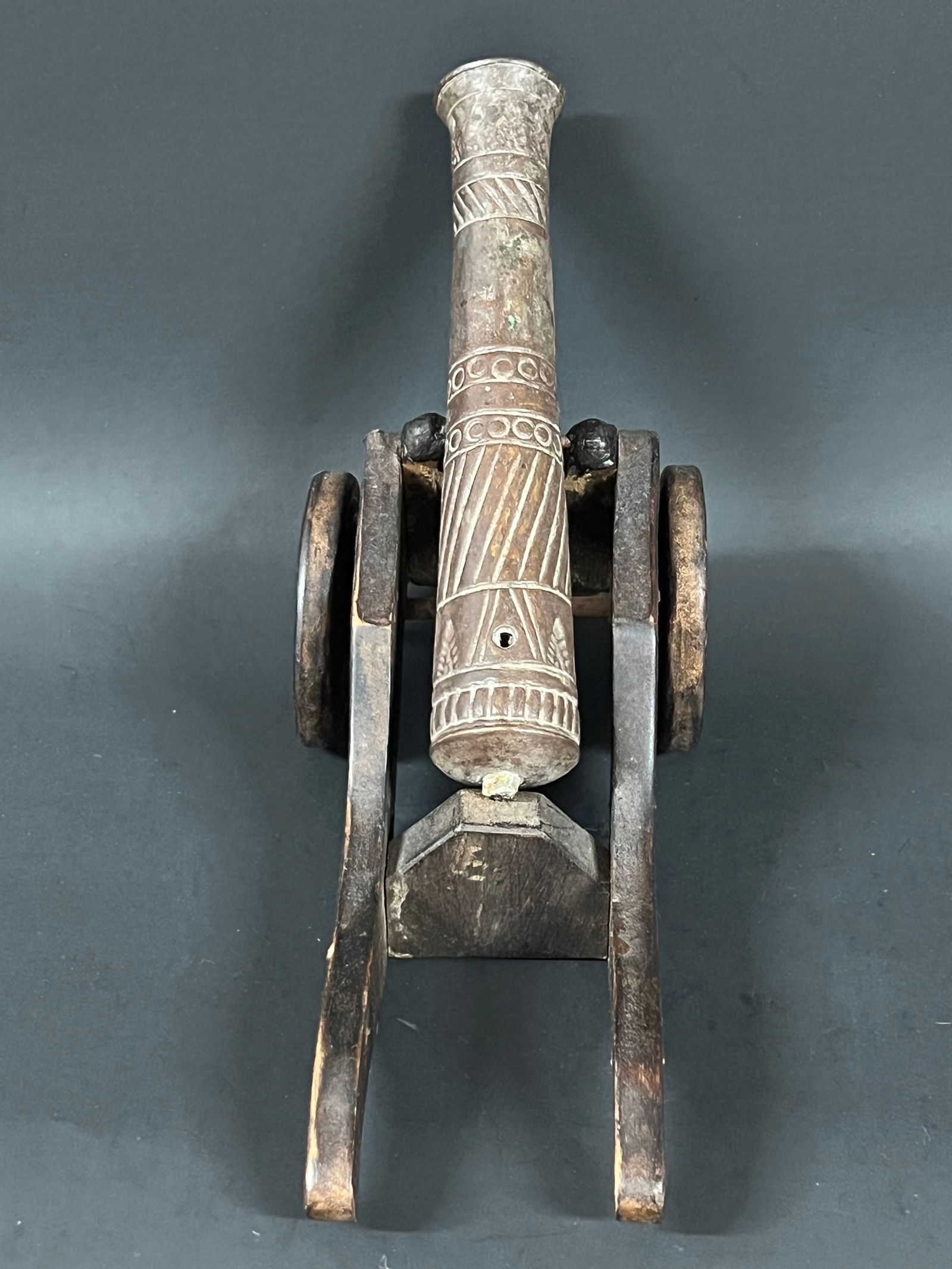 Vintage Miniature Canon Sculpture - 7