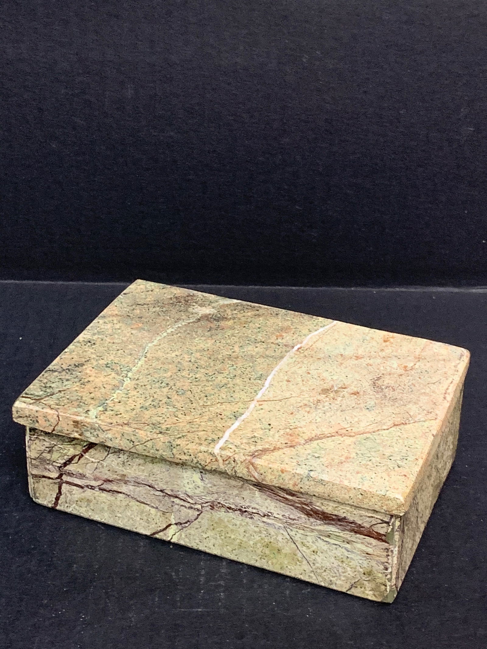 Vintage Marble Stone Jewelry Box - 3