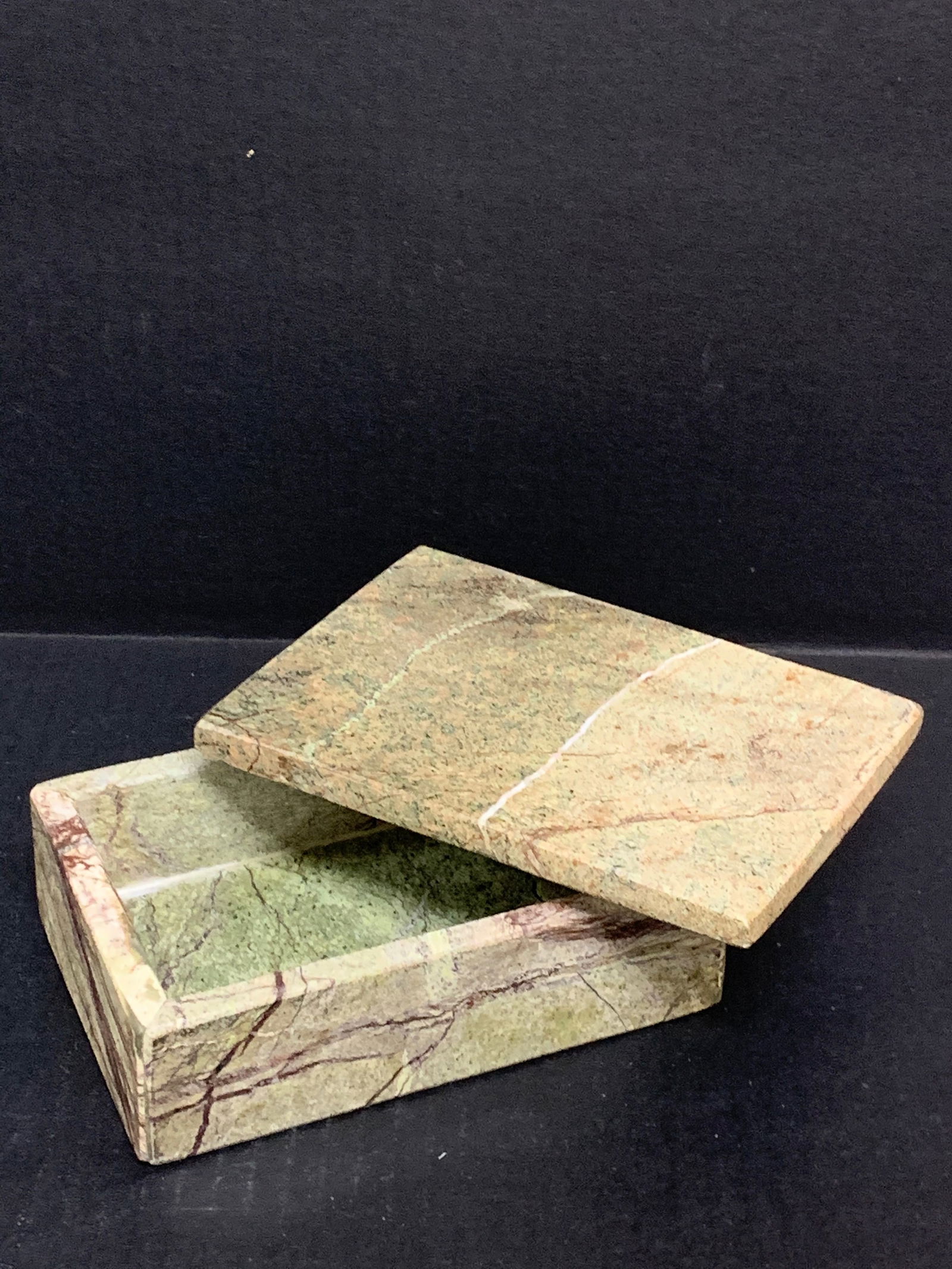 Vintage Marble Stone Jewelry Box - 5