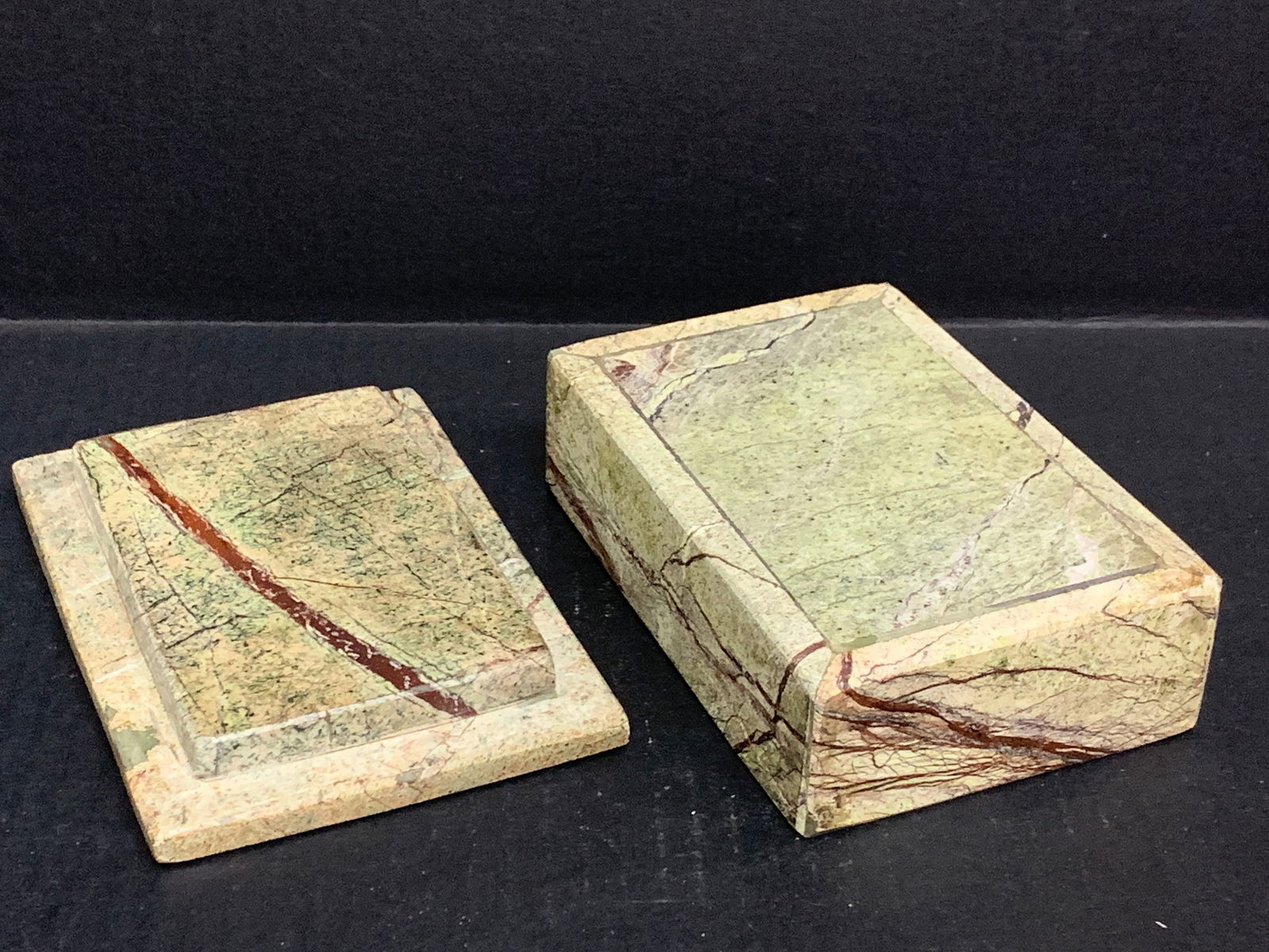 Vintage Marble Stone Jewelry Box - 6