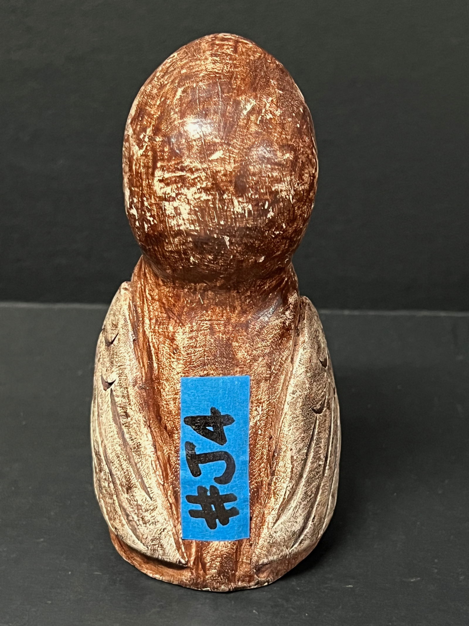 Carved Wood Parrot Sculpture - 7