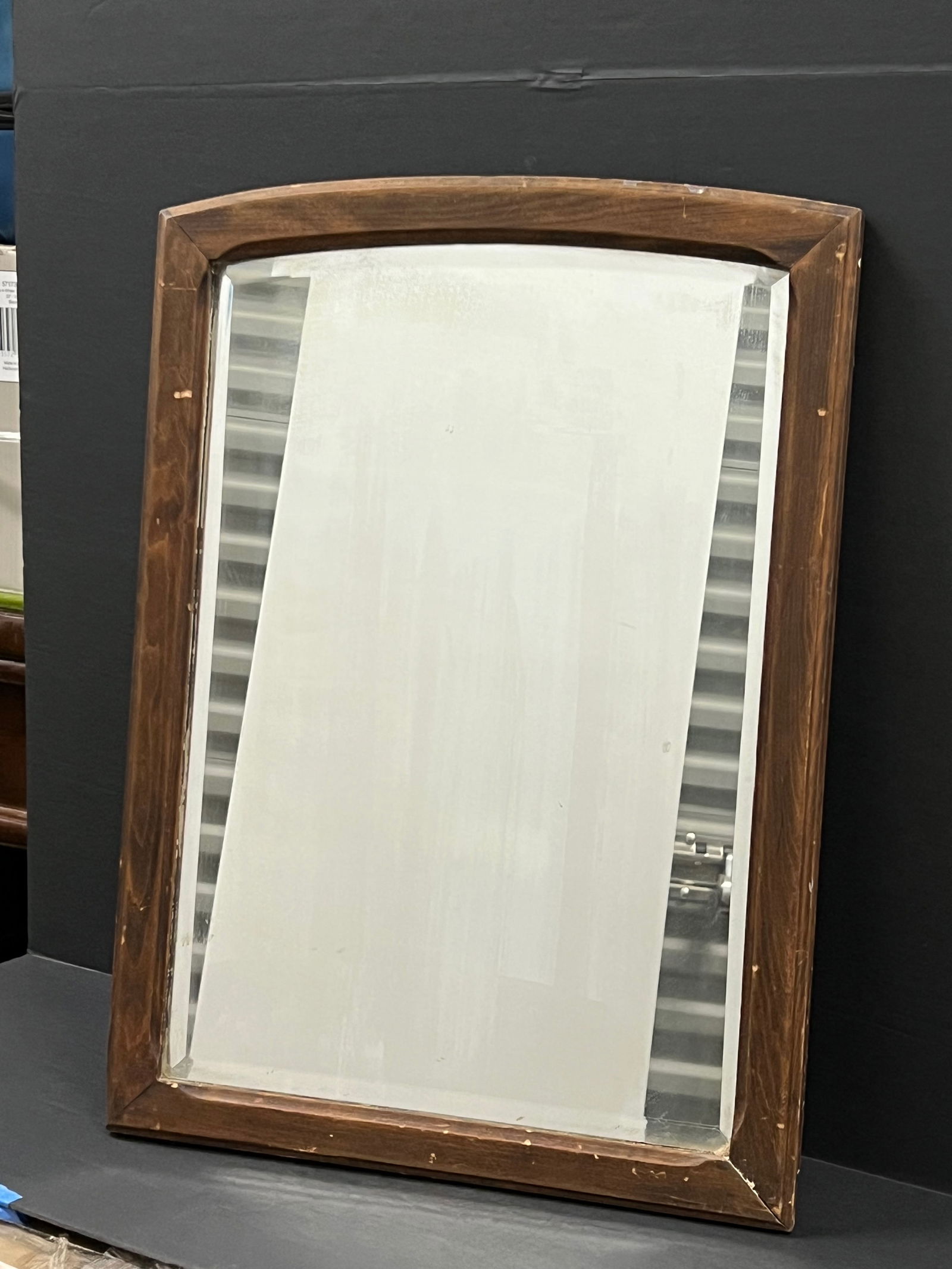 Vintage Mirror with Wooden Frame - 4