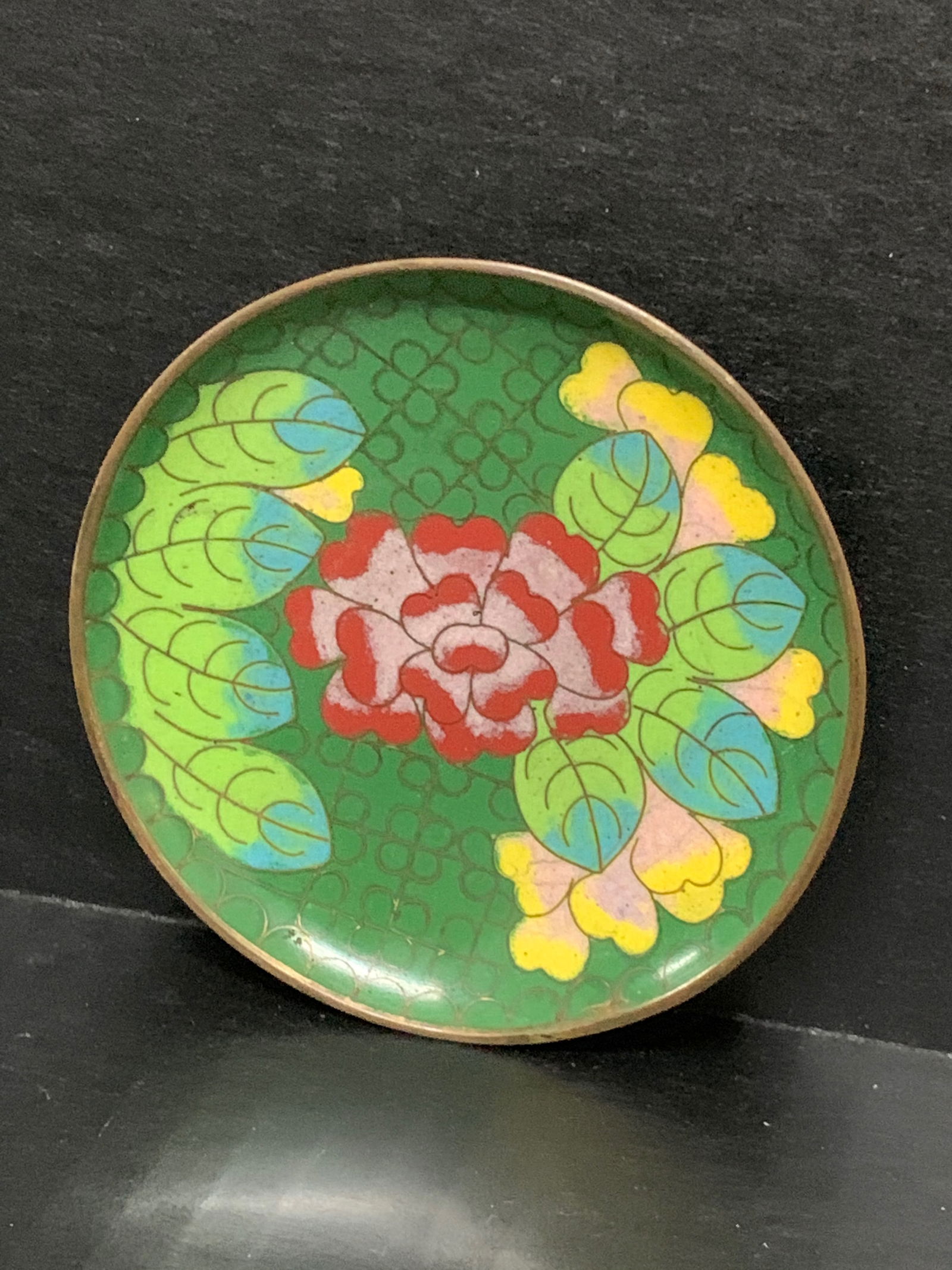 Chinese Cloisonne Saucer - 2