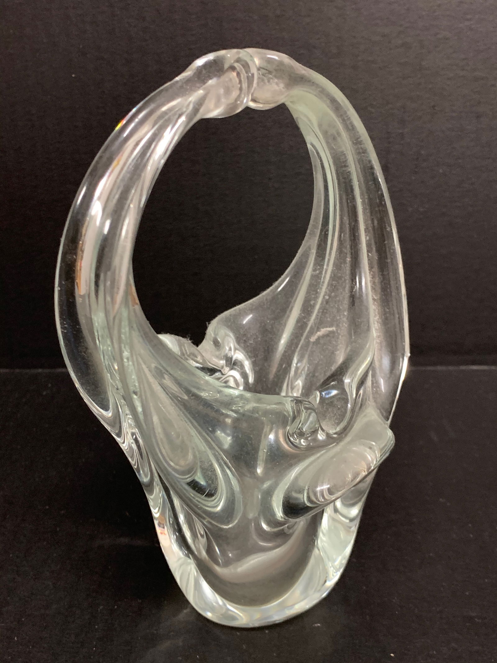 Decorative Art Glass Candy Basket - 6