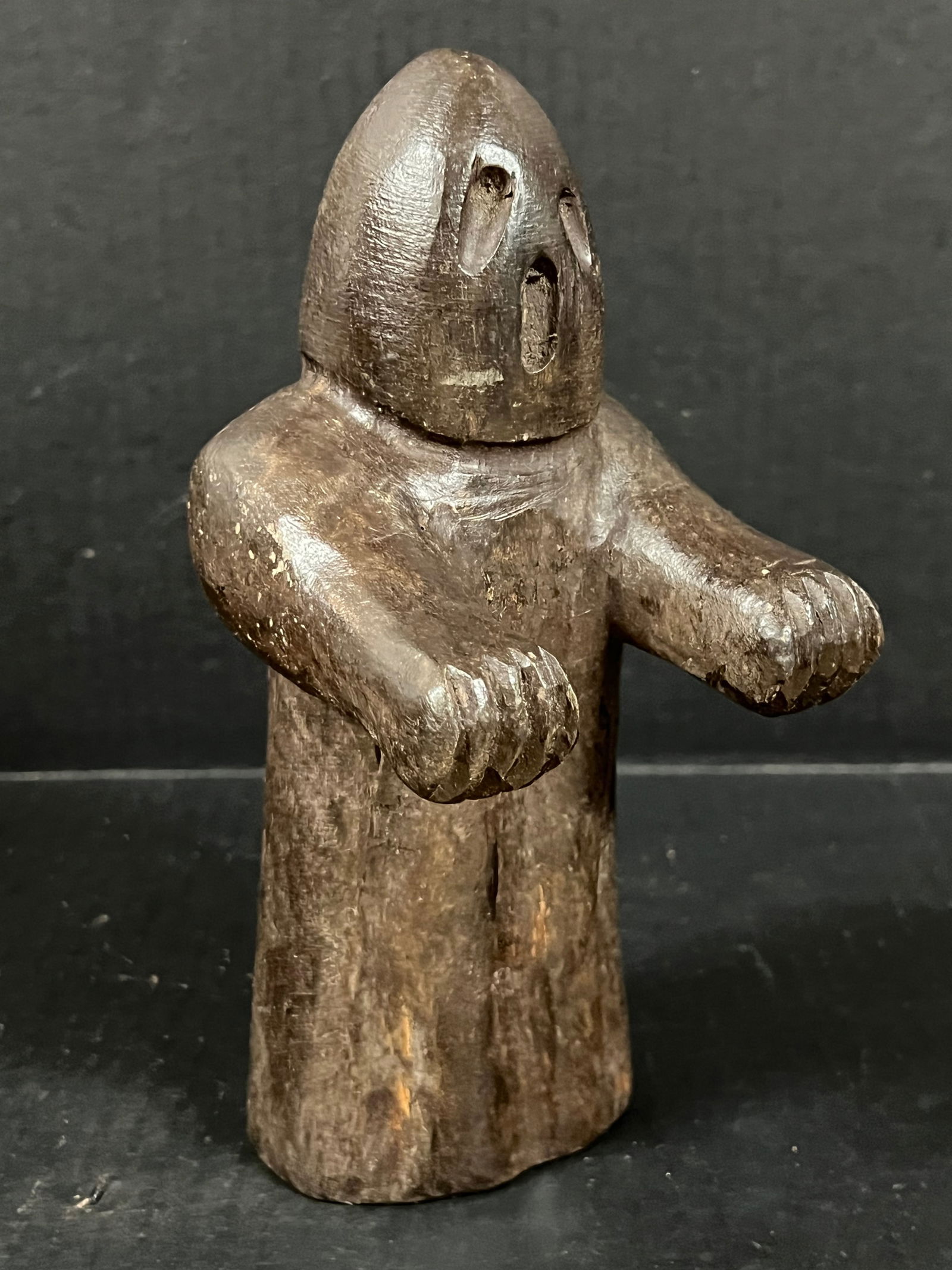 Carved Wood Ghost Sculpture - 2