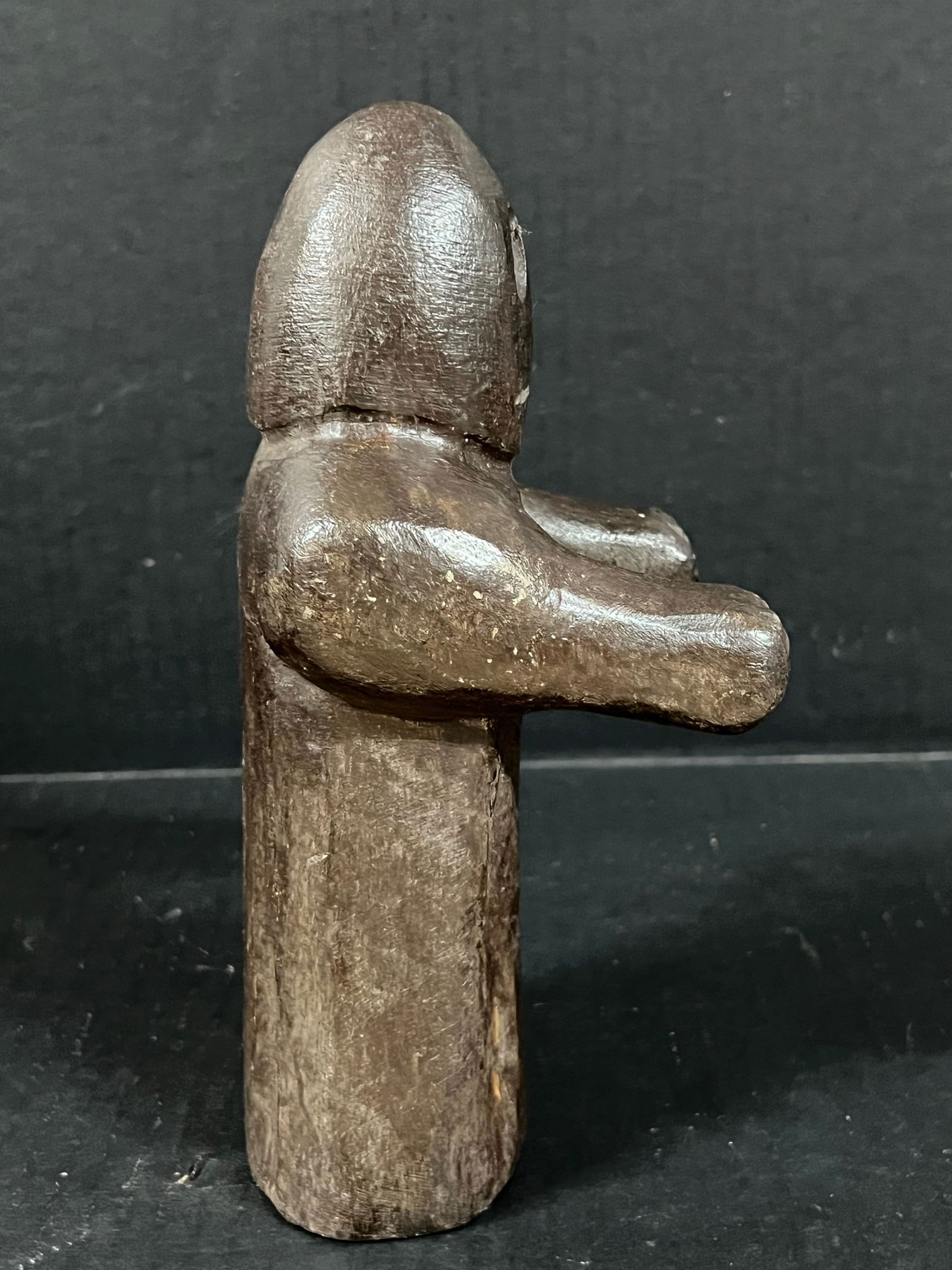 Carved Wood Ghost Sculpture - 3