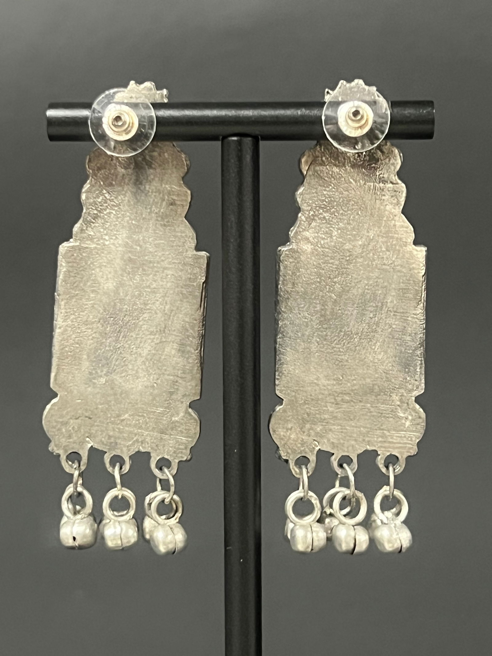 Pair of Metal and Beads Earrings - 5