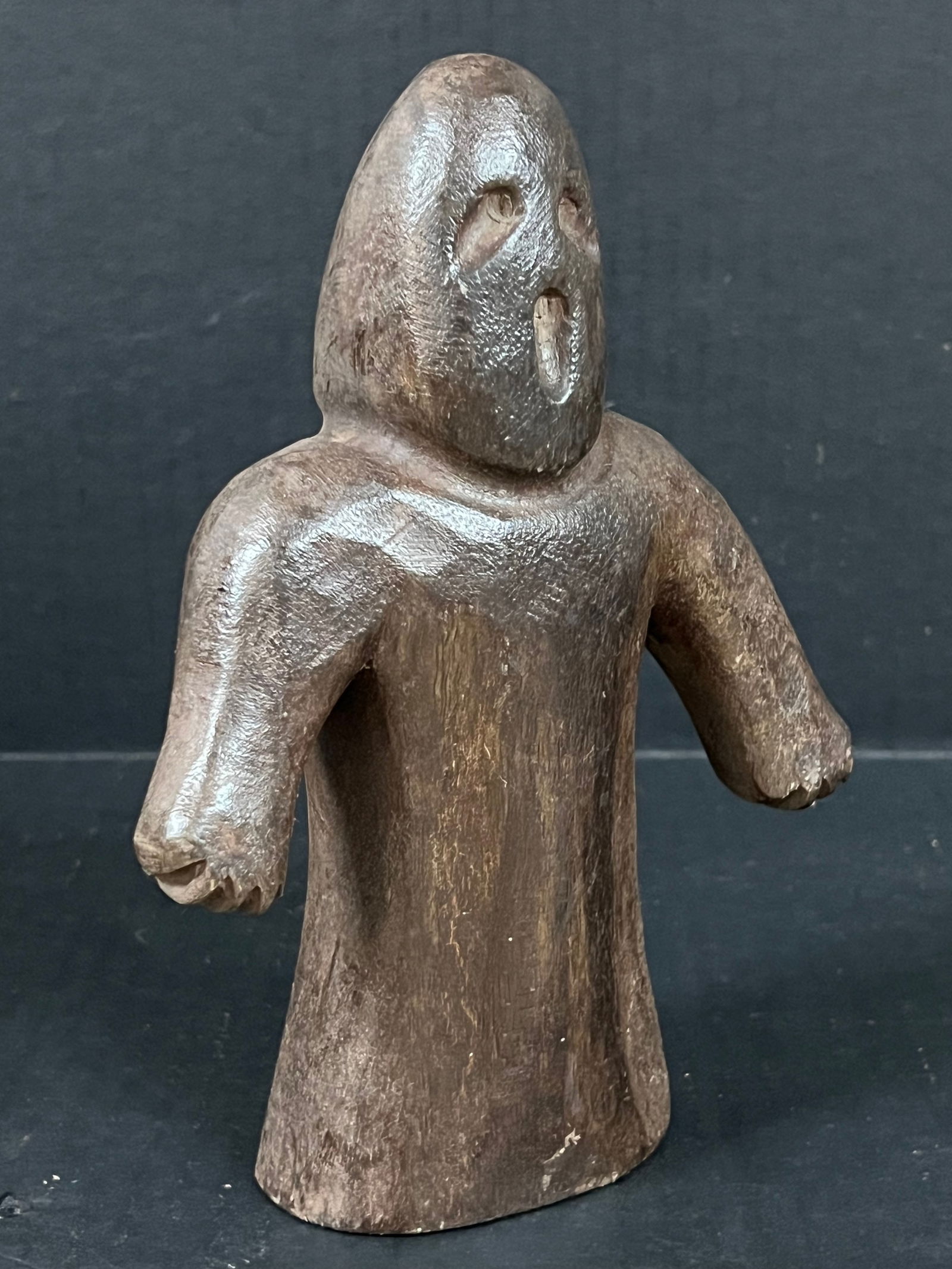 Carved Wood Ghost Sculpture - 2