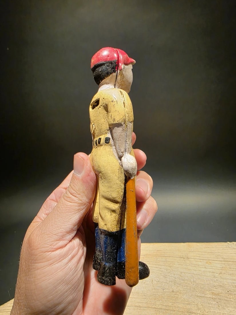 Cast Iron Slugger Coin Bank - 6