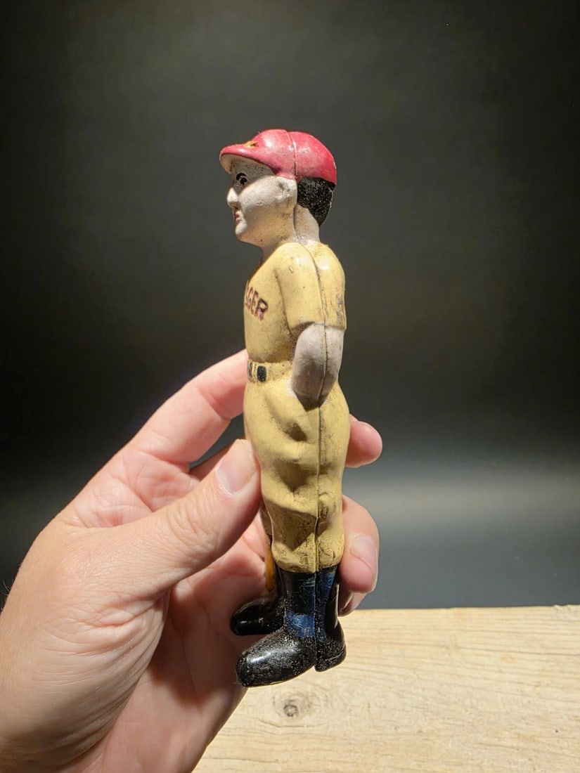 Cast Iron Slugger Coin Bank - 7