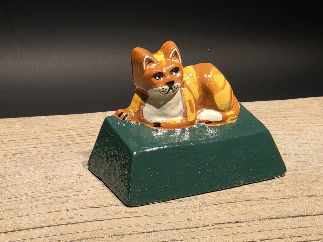 Cast Iron Cat Door Stop Wedge - 9