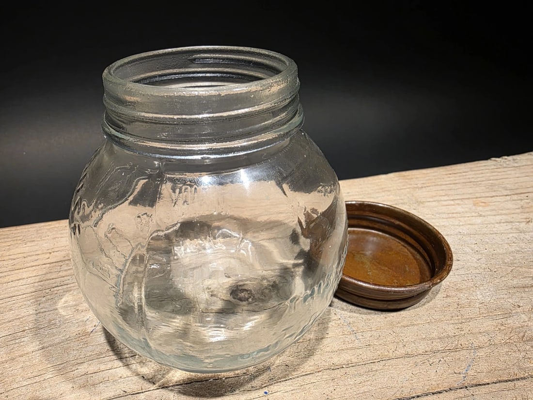 4 1/2" Glass Nut House Store Jar - 10