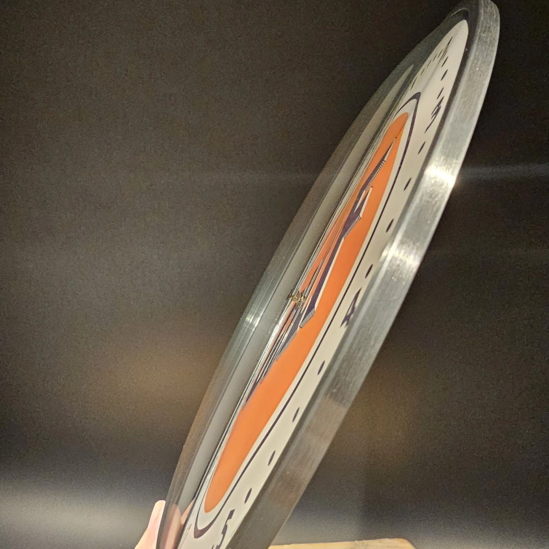 12" Round Gulf Oil Wall Clock Sign - 8