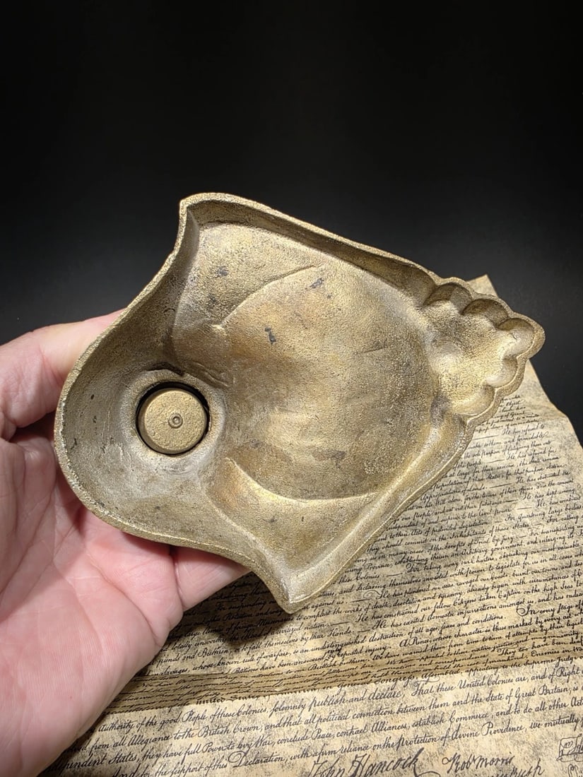 Brass Inkwell Ink pot Bottle - 6