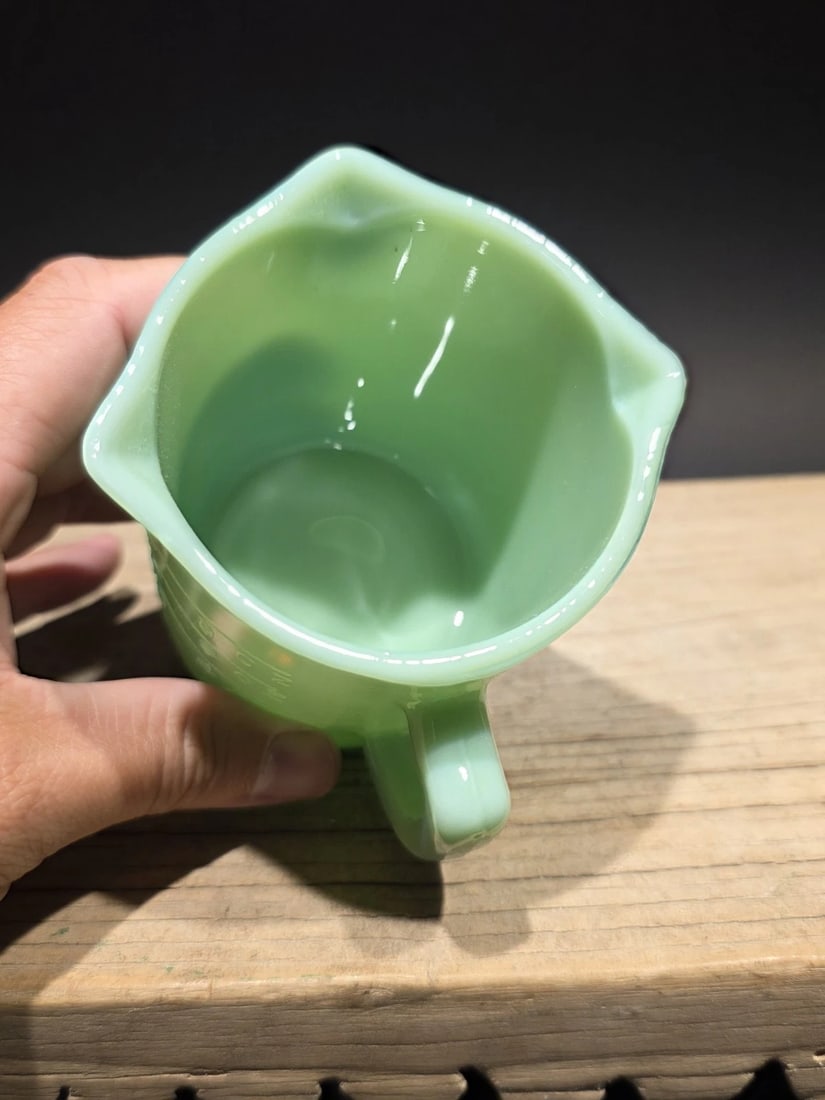 1 Cup Jadeite Depression Glass Retro - 10