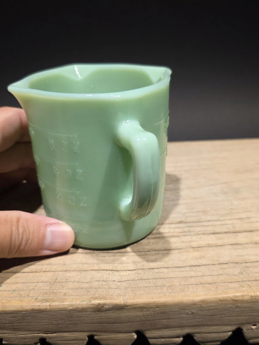1 Cup Jadeite Depression Glass Retro - 13