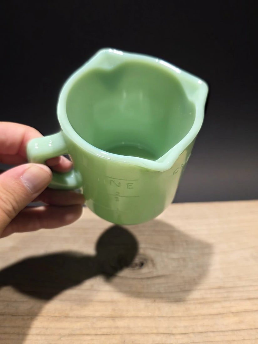1 Cup Jadeite Depression Glass Retro - 2