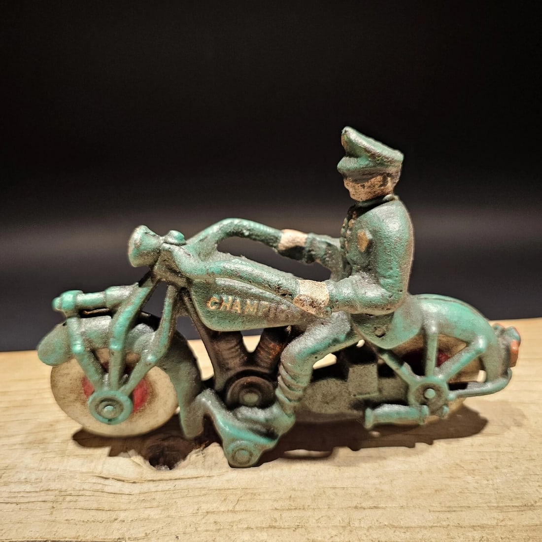 7" Cast Iron Toy Motorcycle - 11