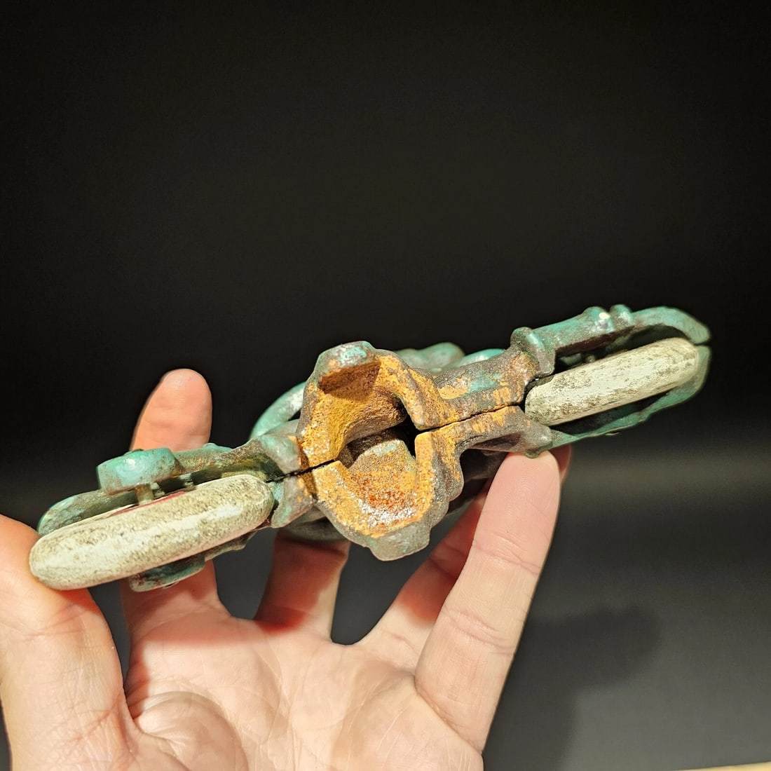 7" Cast Iron Toy Motorcycle - 18