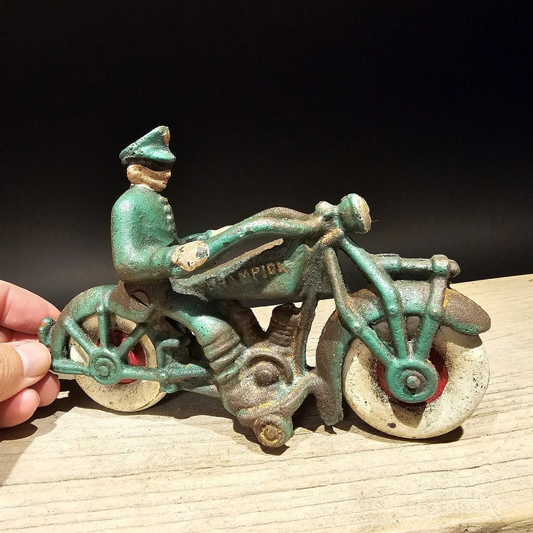 7" Cast Iron Toy Motorcycle - 20