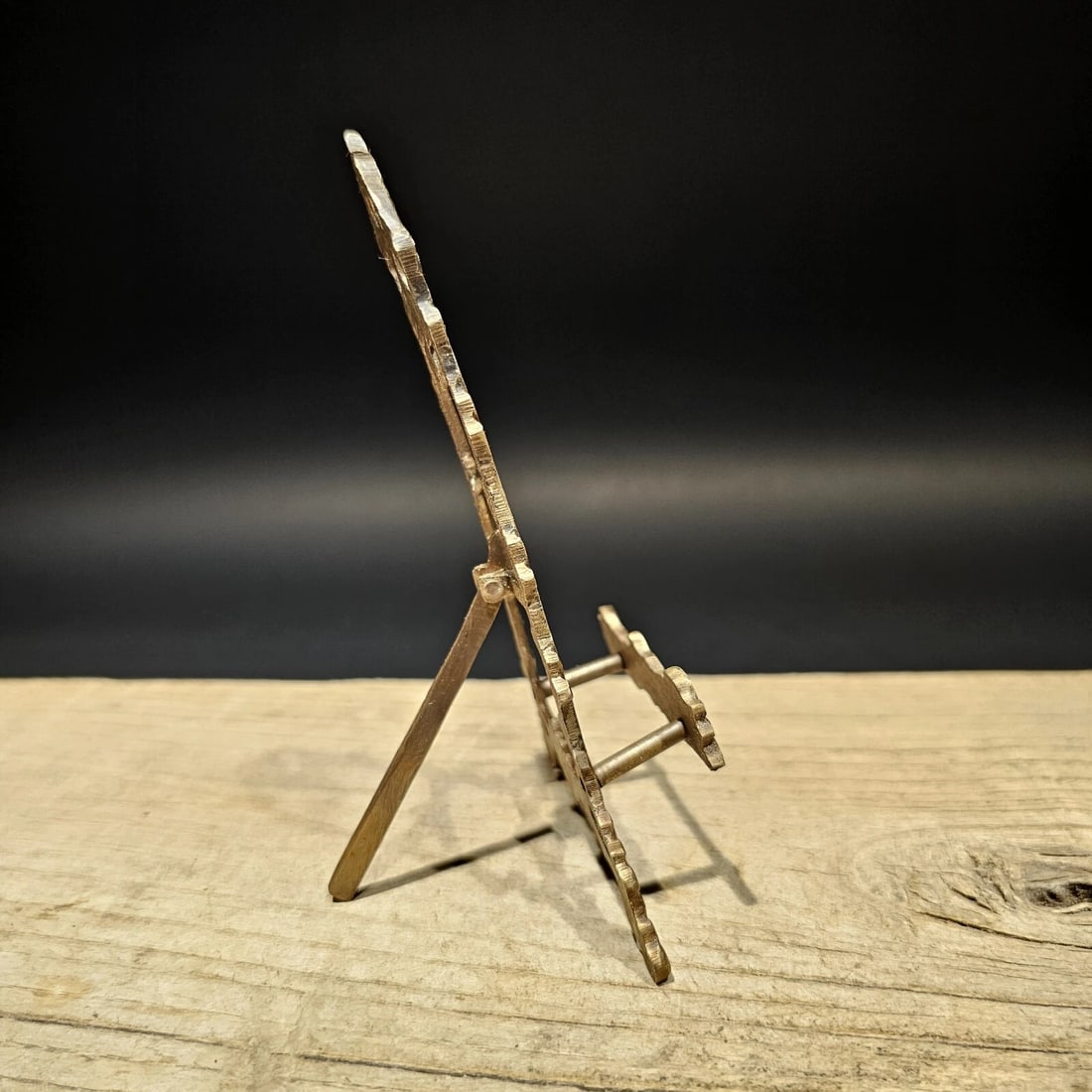 5" Miniature Brass Desk Easel - 11