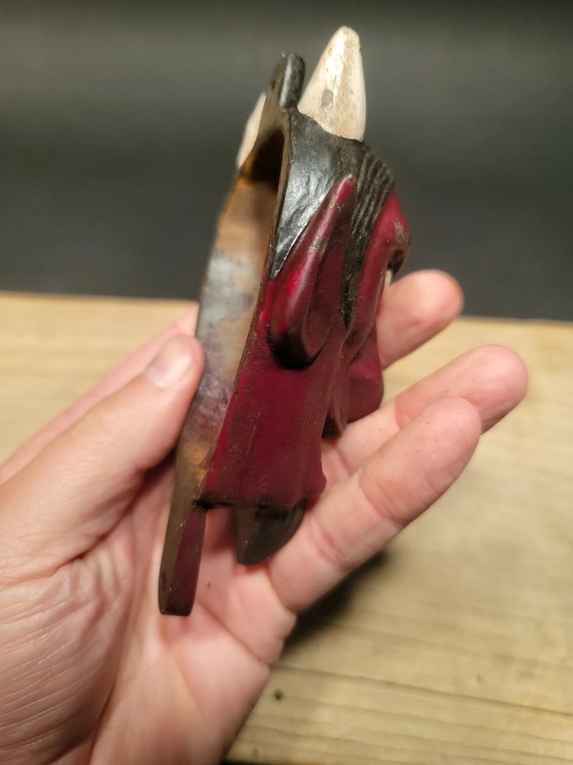 Cast Iron folk art Devil Wall mount Bottle Opener - 5