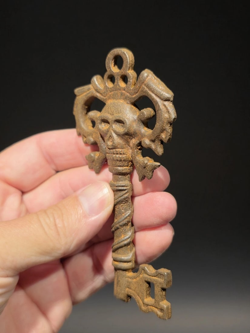 4" Large Iron Skeleton Key - 2