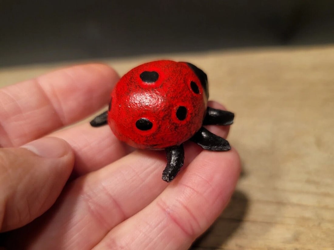 Cast Iron Lady Bug Good Luck - 14