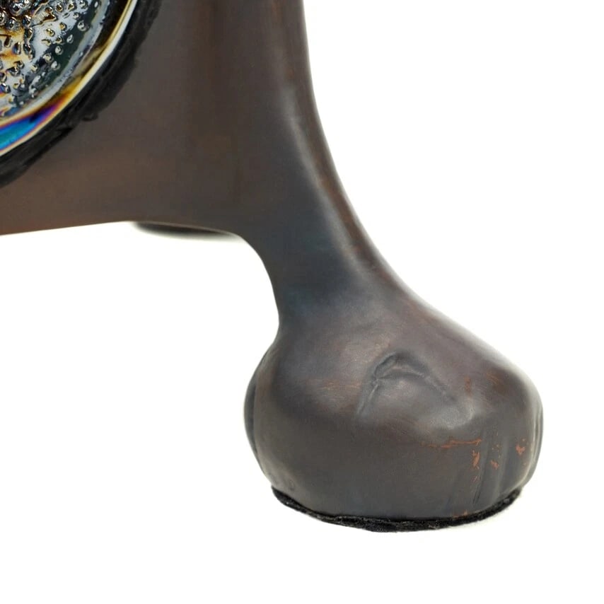 21.5" Blue Stained Glass Dragonfly Turtleback Table Lamp - 13