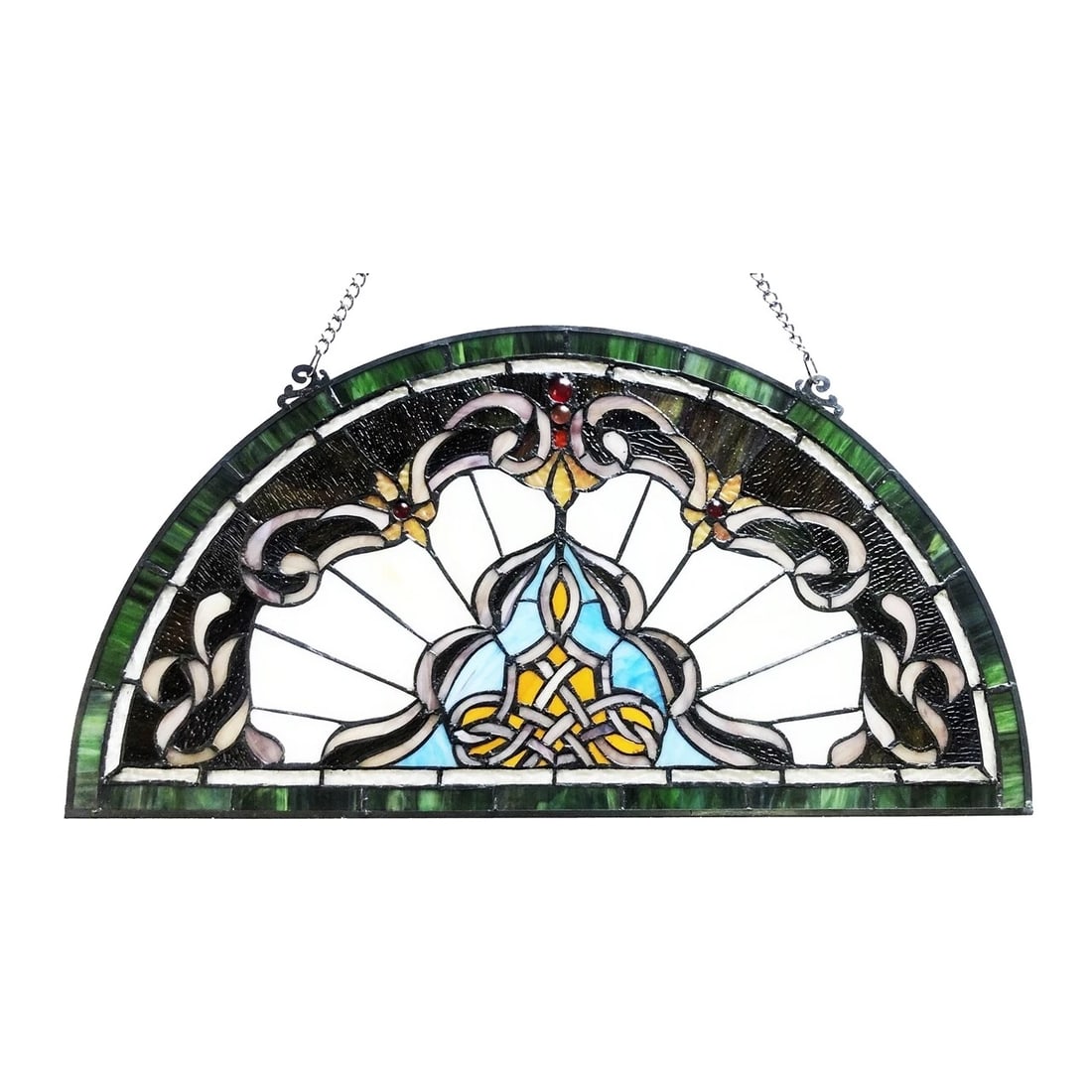 24" Stained Glass Window Hanging Panel Suncatcher - 2