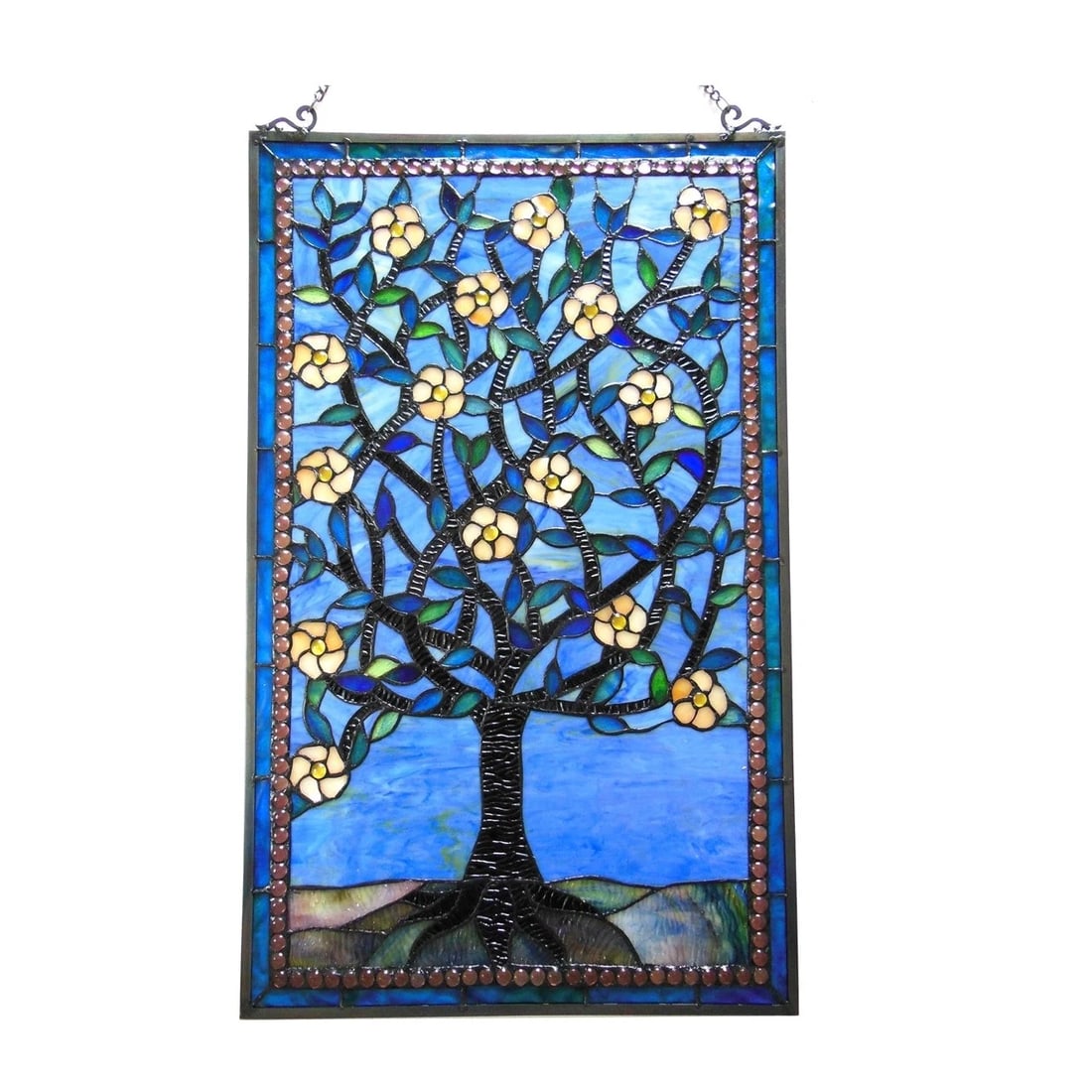 32" Stained Glass Window Hanging Panel Suncatcher - 3