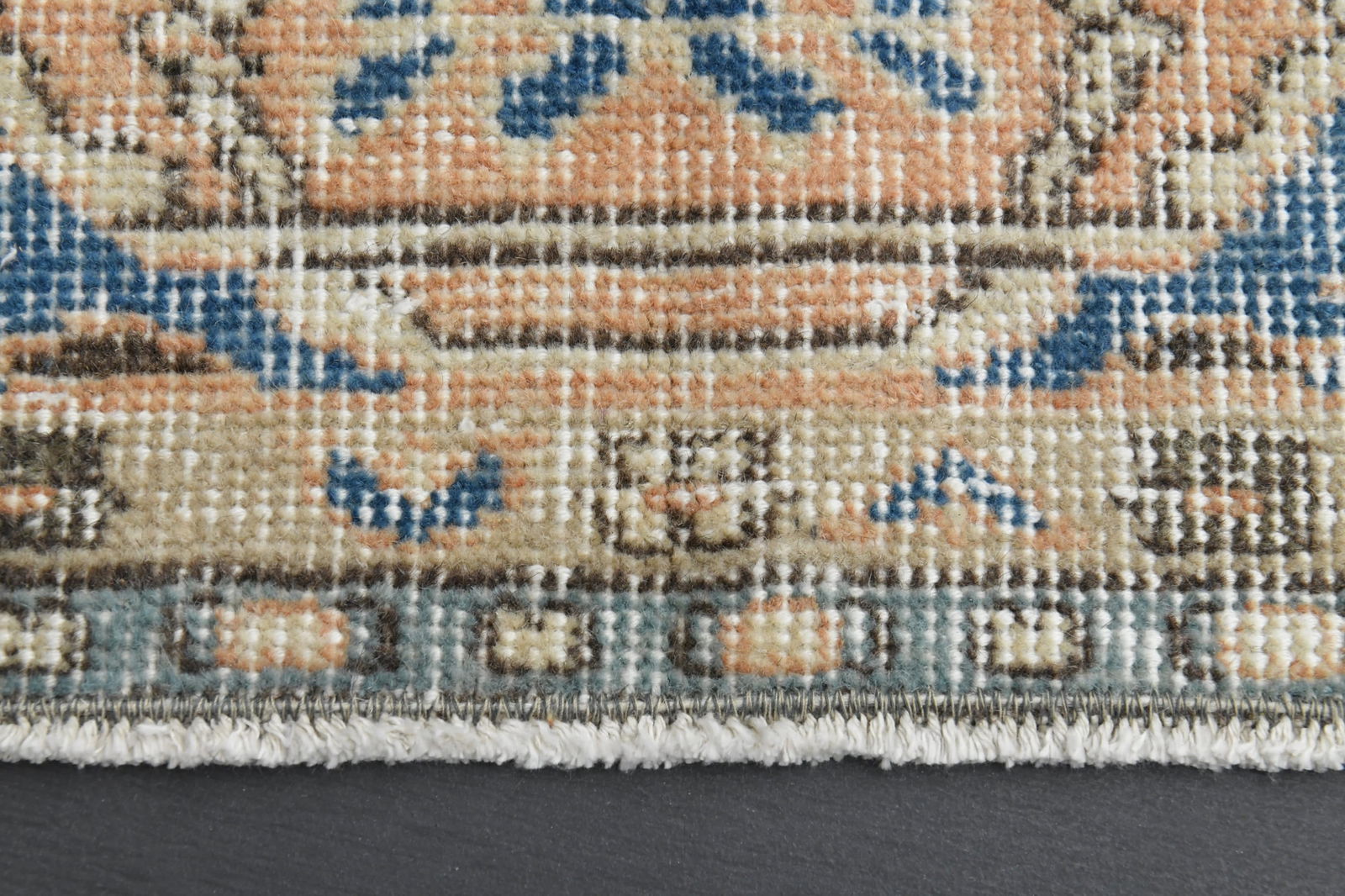 6'7x10'4 ft, Orange, TURKISH VINTAGE RUG - 2