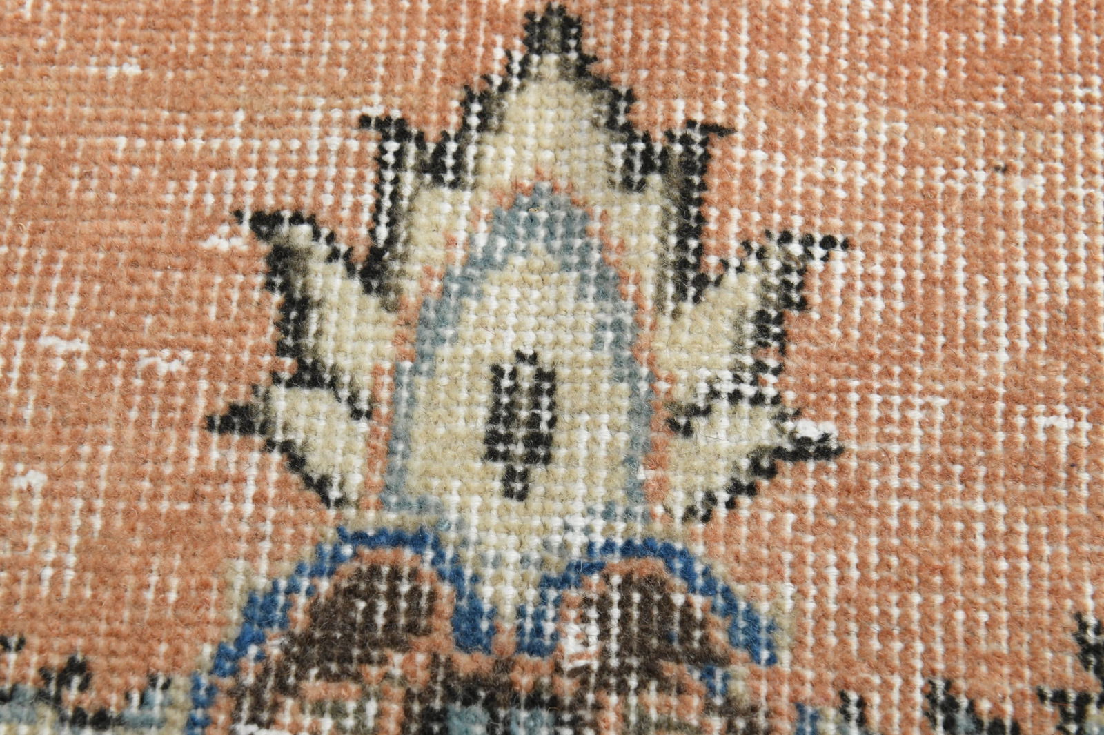 6'7x10'4 ft, Orange, TURKISH VINTAGE RUG - 3