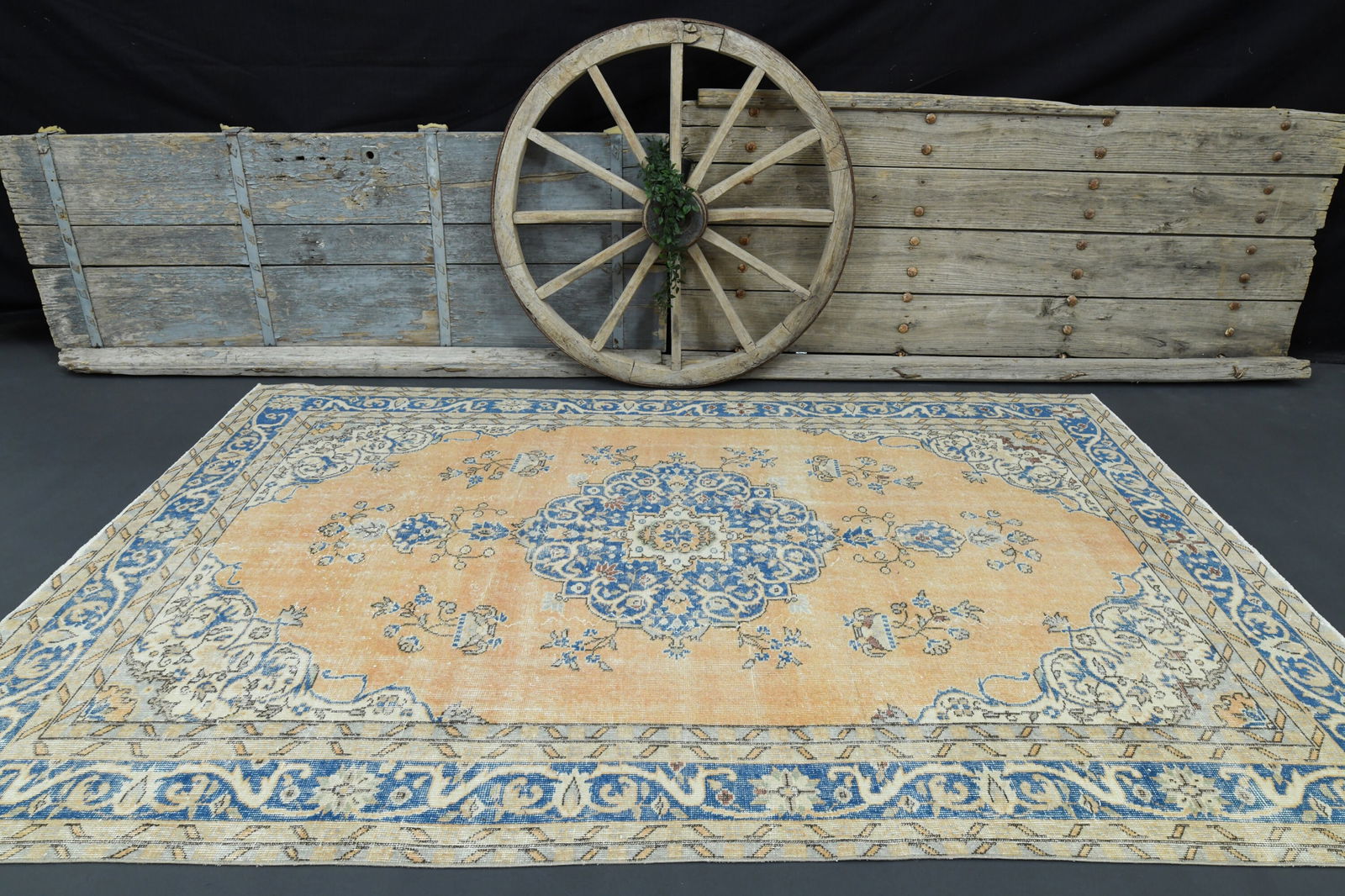 6.5x9.5 Orange Area Rug - 3