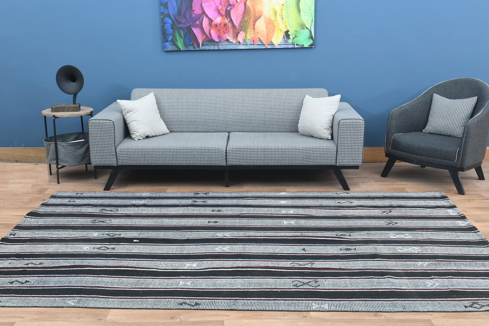 6'4x9'5 ft, MULTICOLOR Beige Green Brown, Vintage Turkish Area Rug - 9