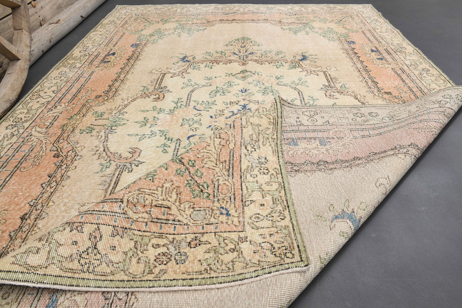 6x10 TURKISH RUG, Vintage Area - 3