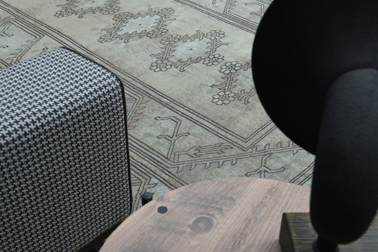 6x9 TURKISH RUG, Beige Brown Vintage - 7