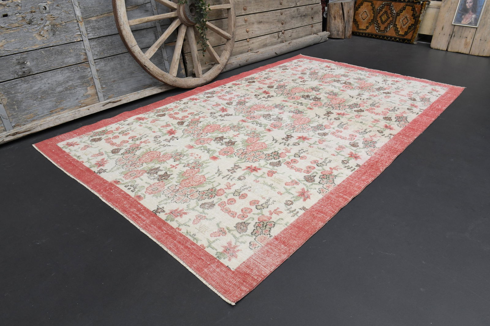 5'6x9'3 FLORAL DECOR, TURKISH - 5