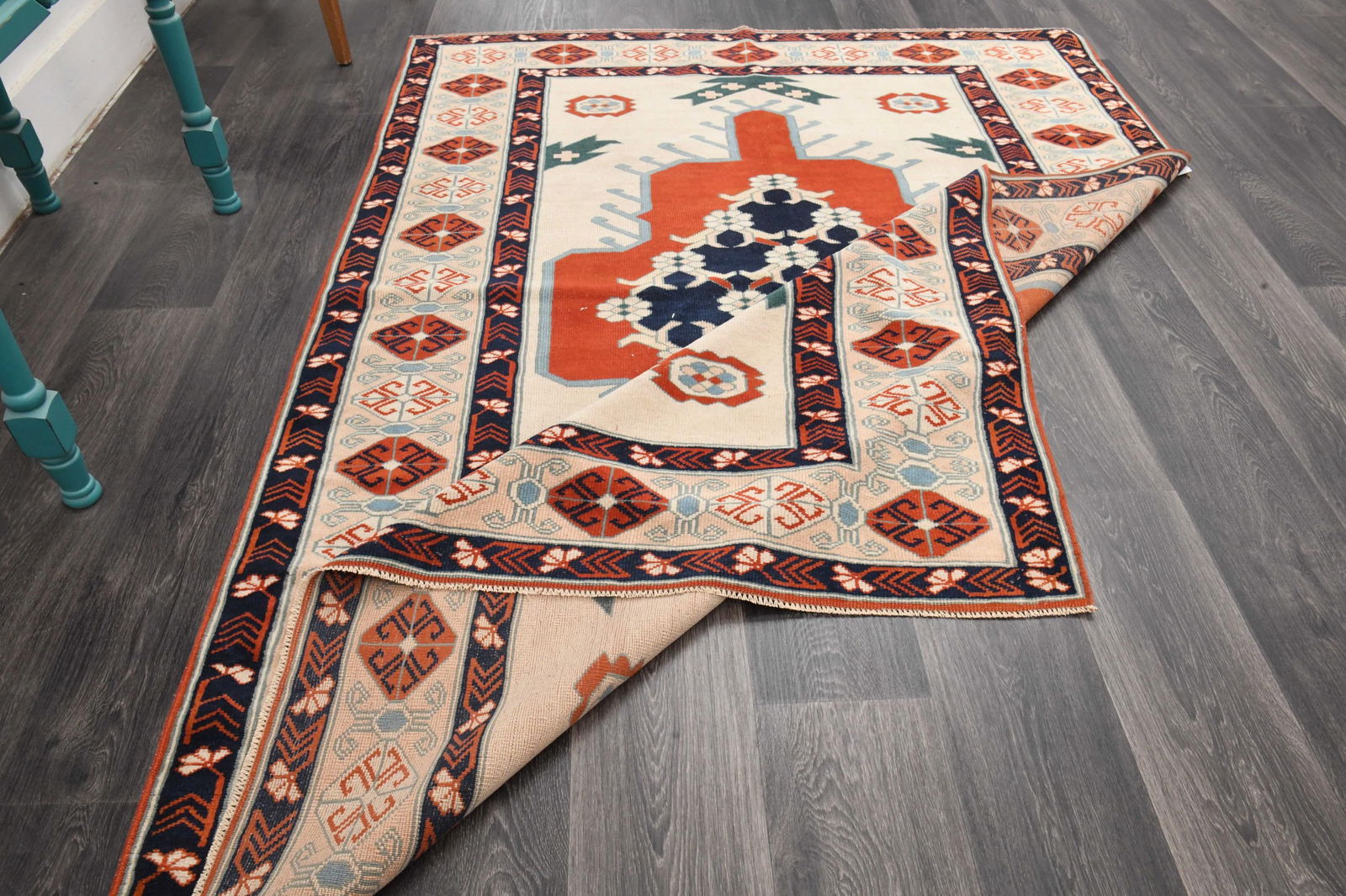 5.2x7 ft, SPECIAL TURKISH AREA Rug - 9