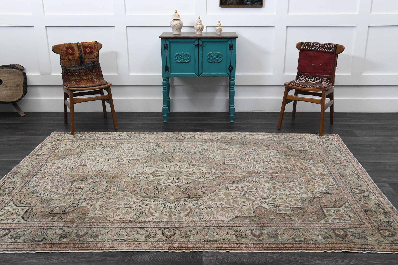 6.4x9.1 ft, ANTIQUE Rug, TURKISH - 2