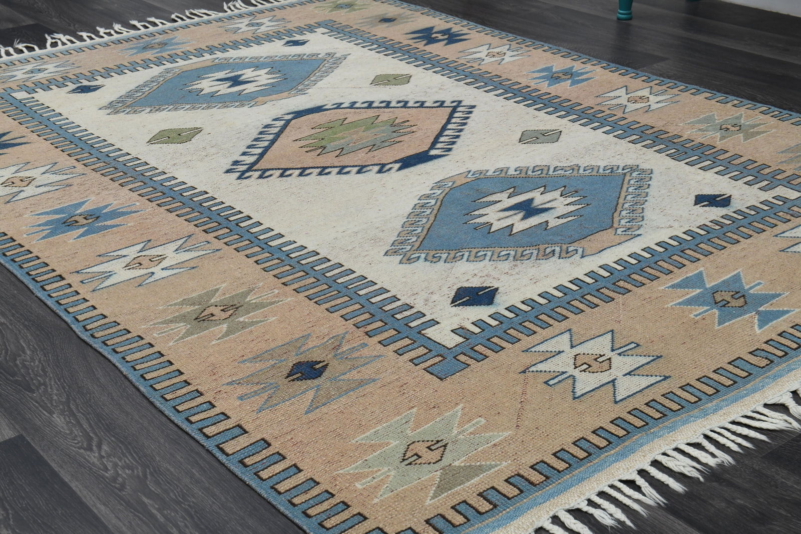 6.1x8.5 ft, TURKISH Rug, Vintage - 2