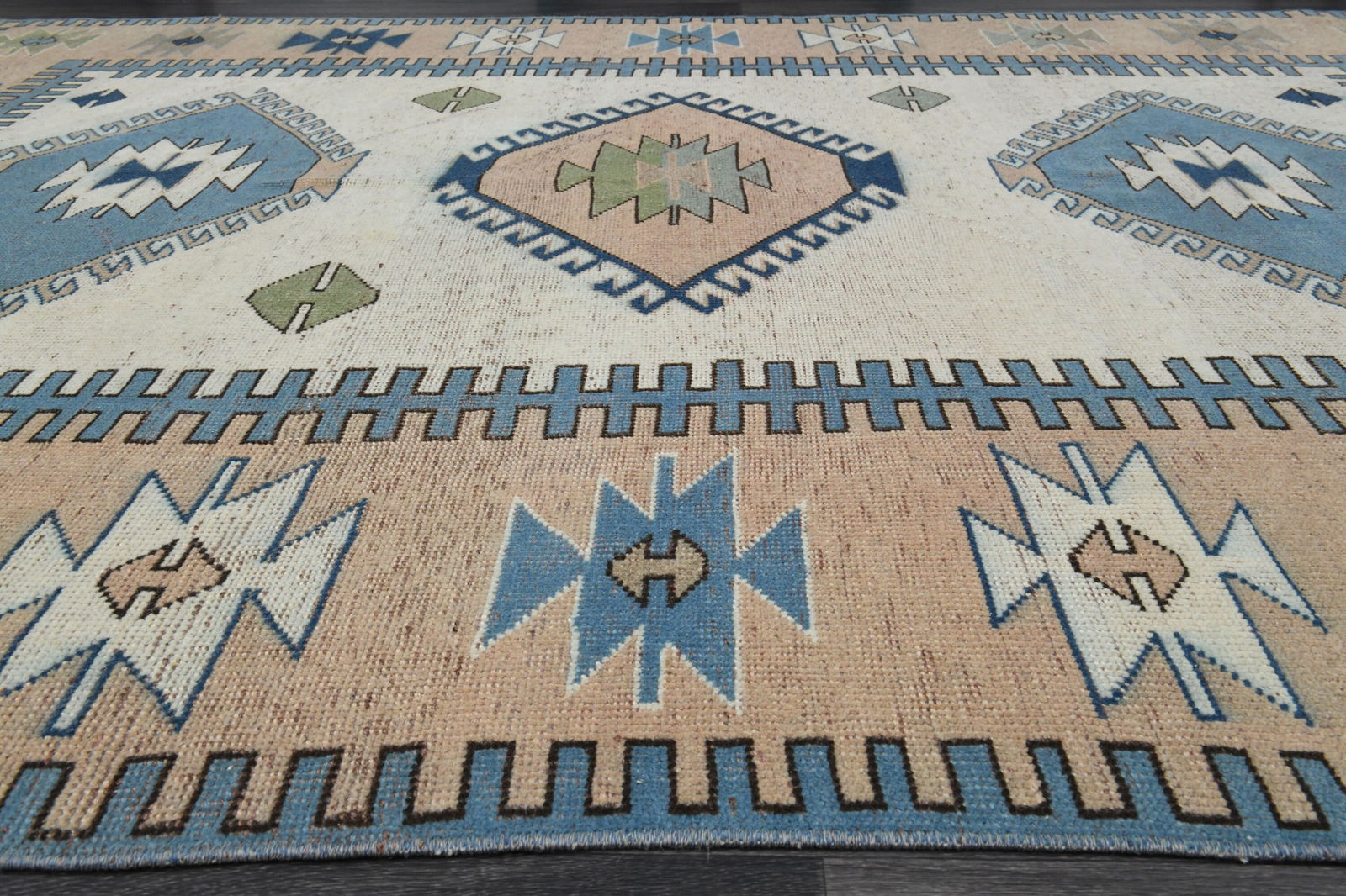 6.1x8.5 ft, TURKISH Rug, Vintage - 6